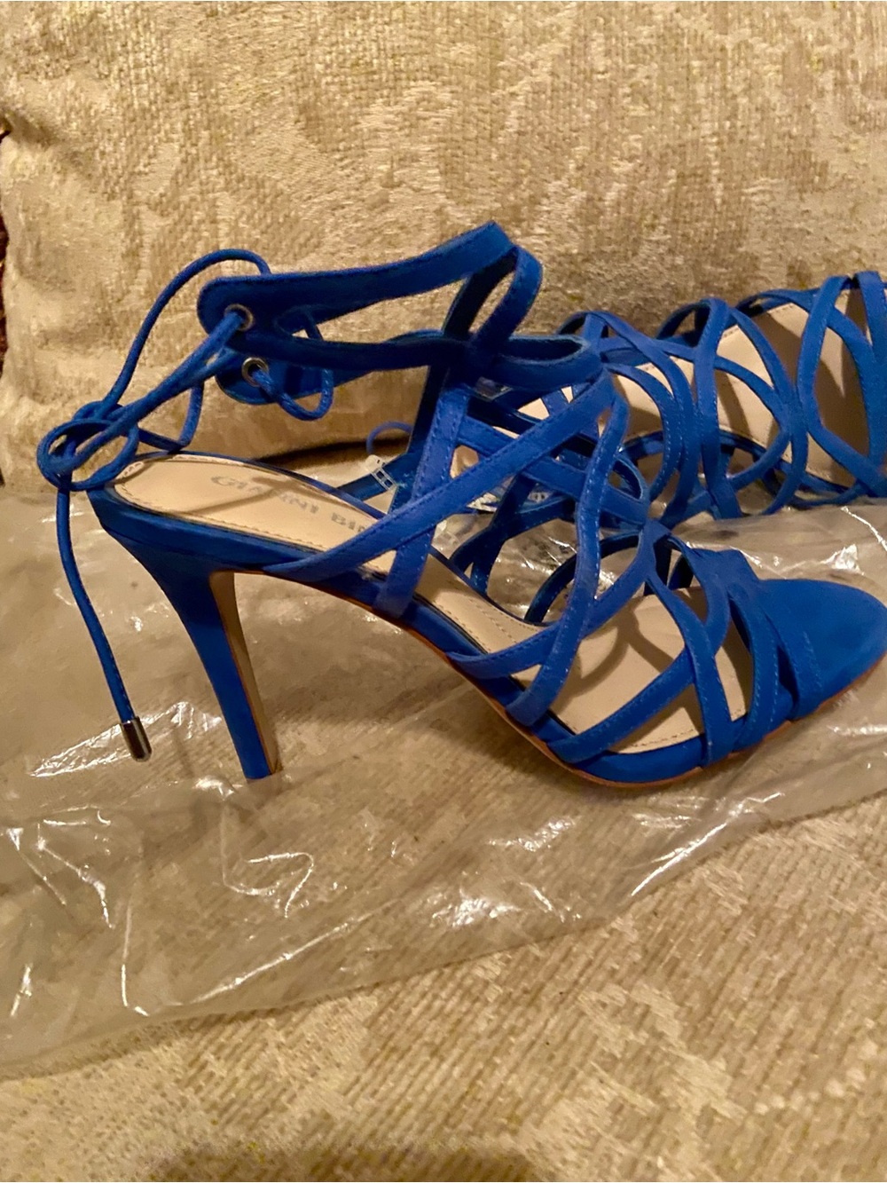Gianni Bini Cobalt Blue Strappy Stiletto Heels